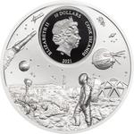 Silver Two Ounces 2021 Voayagers Thirst for Discovery: Photo Coin, Cook Islands, Silver Two Ounces 2021 Voayagers Thirst for Discovery / thumbnail