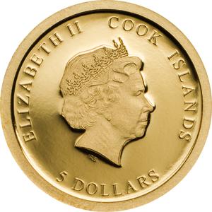 Cook Islands / Gold Half Gram 2017 Anniversary of Graf Zeppelin - obverse photo