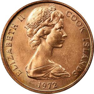 Cook Islands / Two Cents 1972 - obverse photo