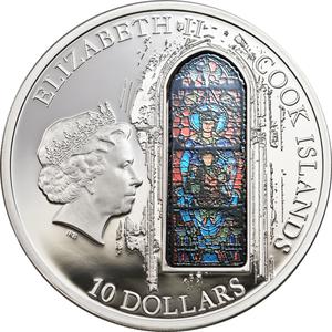 Cook Islands / Silver Fifty Grams 2013 Windows of Heaven - Chartres - obverse photo
