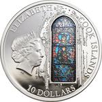 Silver Fifty Grams 2013 Windows of Heaven - Chartres: Photo Coin, Cook Islands, Silver Fifty Grams 2013 Windows of Heaven - Chartres / thumbnail