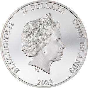 Cook Islands / Silver Two Ounces 2023 Mountain Peaks - Half Dome - obverse photo