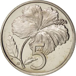 Cook Islands / Five Cents 1978 - reverse photo