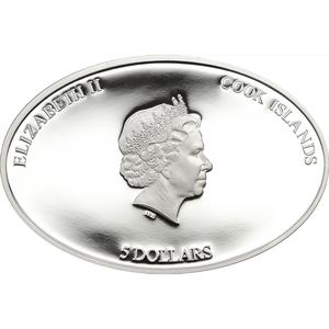Cook Islands / Five Dollars Silver 2014 Christmas - obverse photo