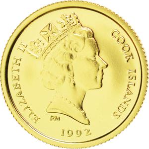 Cook Islands / Twenty-Five Dollars Gold 1992 Horse - obverse photo