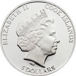 Cook Islands / Five Dollars Silver 2013 Gzhel Ceramics - obverse photo