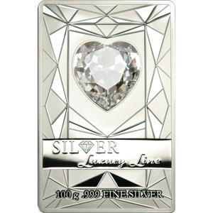 Cook Islands / Silver Hundred Grams 2014 Luxury Line Bar - reverse photo