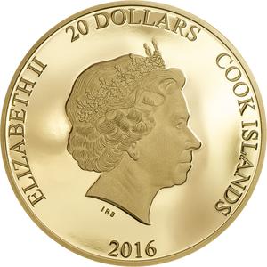 Cook Islands / Twenty Dollars Gold 2016 Brexit - obverse photo