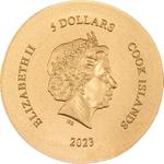 Cook Islands / Gold Half Gram 2023 Numismatic Icons - Arethusa - obverse photo