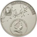 Five Dollars Silver 2009 Hanseatic League - Lubeck: Photo Coin, Cook Islands, Five Dollars Silver 2009 Hanseatic League - Lubeck / thumbnail