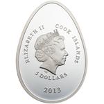 Five Dollars Silver 2013 Imperial Egg in Red: Photo Coin, Cook Islands, Five Dollars Silver 2013 Imperial Egg in Red / thumbnail