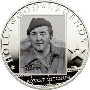 Cook Islands / Five Dollars Silver 2012 Robert Mitchum - reverse photo