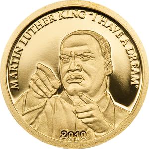 Cook Islands / Gold Gram 2010 Martin Luther King - reverse photo