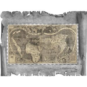 Cook Islands / Five Dollars Silver 2018 Historical Maps - Waldseemüller - reverse photo