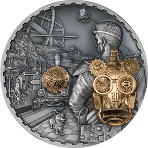 Cook Islands / Silver Kilo 2023 Steampunk - Jet Pack - reverse photo