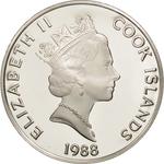 Fifty Dollars 1988 Robert Peary: Photo Coin, Cook Islands, Fifty Dollars 1988 Robert Peary / thumbnail