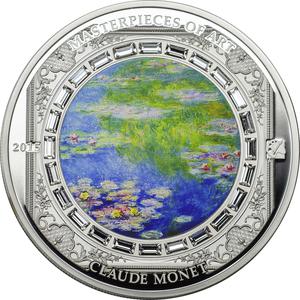 Cook Islands / Silver Three Ounces 2015 Claude Monet - reverse photo