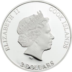 Cook Islands / Silver Half Ounce 2017 Quilling Art - Bird - obverse photo