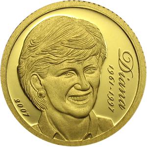 Cook Islands / Ten Dollars Gold 2007 Lady Diana - reverse photo