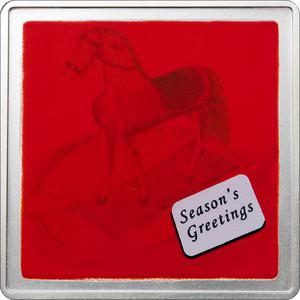 Cook Islands / Five Dollars Silver 2009 Christmas Present - reverse photo
