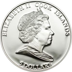 Cook Islands / Five Dollars Silver 2011 Terminator T2 - obverse photo