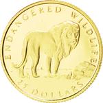 Twenty-Five Dollars Gold 1992 Lion: Photo Coin, Cook Islands, Twenty-Five Dollars Gold 1992 Lion / thumbnail