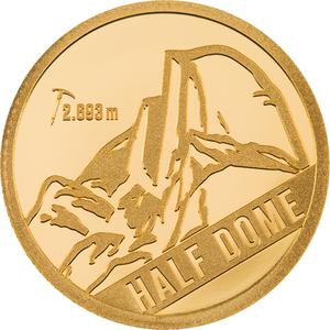 Cook Islands / Gold Half Gram 2023 Mountain Peaks - Half Dome - reverse photo