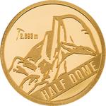 Cook Islands / Gold Half Gram 2023 Mountain Peaks - Half Dome - reverse photo