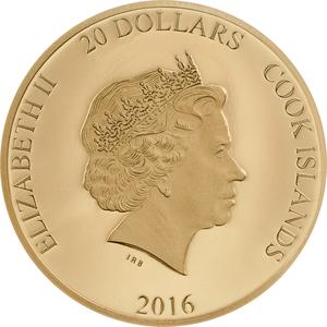 Cook Islands / Gold Tenth-Ounce 2016 Pope Francis - obverse photo
