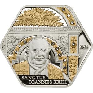 Cook Islands / Five Dollars Silver 2014 Sanctus Ioannes XXIII - reverse photo