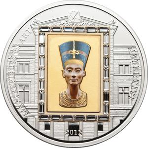 Cook Islands / Silver Three Ounces 2012 Nefertiti - reverse photo