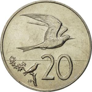 Cook Islands / Twenty Cents 1983 - reverse photo