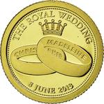Cook Islands / One Dollar Gold 2013 Royal Wedding - obverse photo