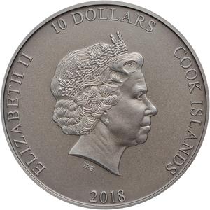 Cook Islands / Silver Two Ounces 2018 Shield of Athena - obverse photo