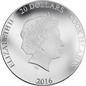 Cook Islands / Silver Three Ounces 2016 Queen Elizabeth II Birthday - obverse photo