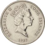 Five Cents 1987: Photo Coin, Cook Islands, Five Cents 1987 / thumbnail