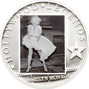 Cook Islands / Five Dollars Silver 2011 Marilyn Monroe - reverse photo