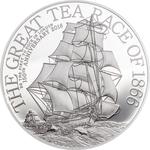 Silver Eight Grams 2016 The Great Tea Race: Photo Coin, Cook Islands, Silver Eight Grams 2016 The Great Tea Race / thumbnail