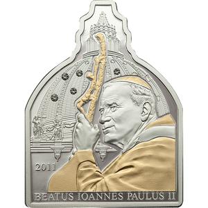 Cook Islands / Five Dollars Silver 2011 Beatus Ioannes Paulus II - reverse photo