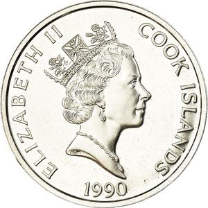 Cook Islands / Fifty Dollars 1990 America Henry Hudson - obverse photo