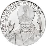 Five Dollars Silver 2013 Resignation of Benedict XVI: Photo Coin, Cook Islands, Five Dollars Silver 2013 Resignation of Benedict XVI / thumbnail