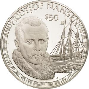 Cook Islands / Fifty Dollars 1988 Fridtjof Nansen - reverse photo