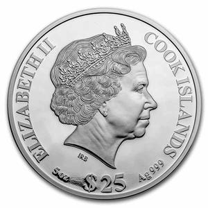 Cook Islands / Silver Five Ounces 2022 Year of the Tiger - obverse photo