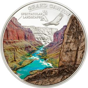 Cook Islands / Five Dollars Silver 2014 Grand Canyon - reverse photo