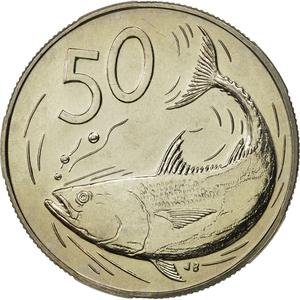 Cook Islands / Fifty Cents 1983 - reverse photo