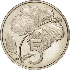 Cook Islands / Five Cents 1979 - reverse photo