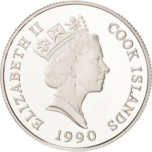 Cook Islands / Ten Dollars 1990 Elephants - obverse photo