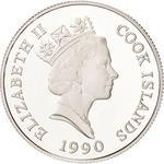 Ten Dollars 1990 Elephants: Photo Coin, Cook Islands, Ten Dollars 1990 Elephants / thumbnail