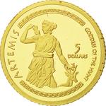 Five Dollars Gold 2009 Artemis: Photo Coin, Cook Islands, Five Dollars Gold 2009 Artemis / thumbnail