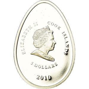 Cook Islands / Five Dollars 2010 Green Egg - reverse photo